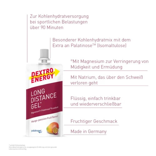 Alternative view of DEXTRO ENERGY - Long Distance Gel Mango Passionsfrucht