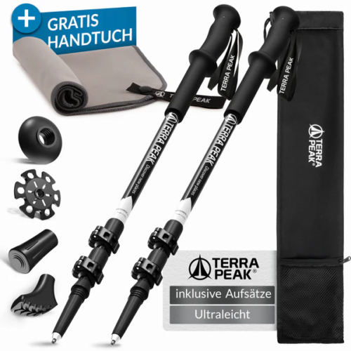 TERRA PEAK Teleskopstöcke Carbon