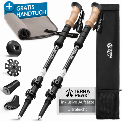 TERRA PEAK Teleskopstöcke Aluminium