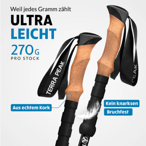 Alternative view of TERRA PEAK Teleskopstöcke Aluminium