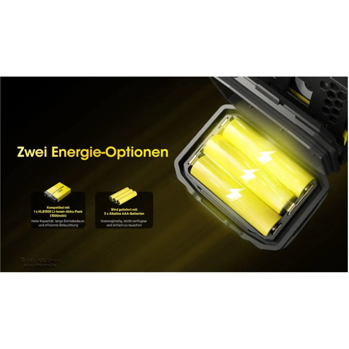 Nitecore Stirnlampe HA23 UHE - 600 Lumen schwarz – Bild 6