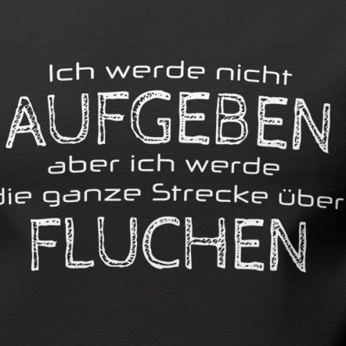 Alternative view of Extremwander T-Shirt "Nicht Aufgeben aber Fluchen" schwarz