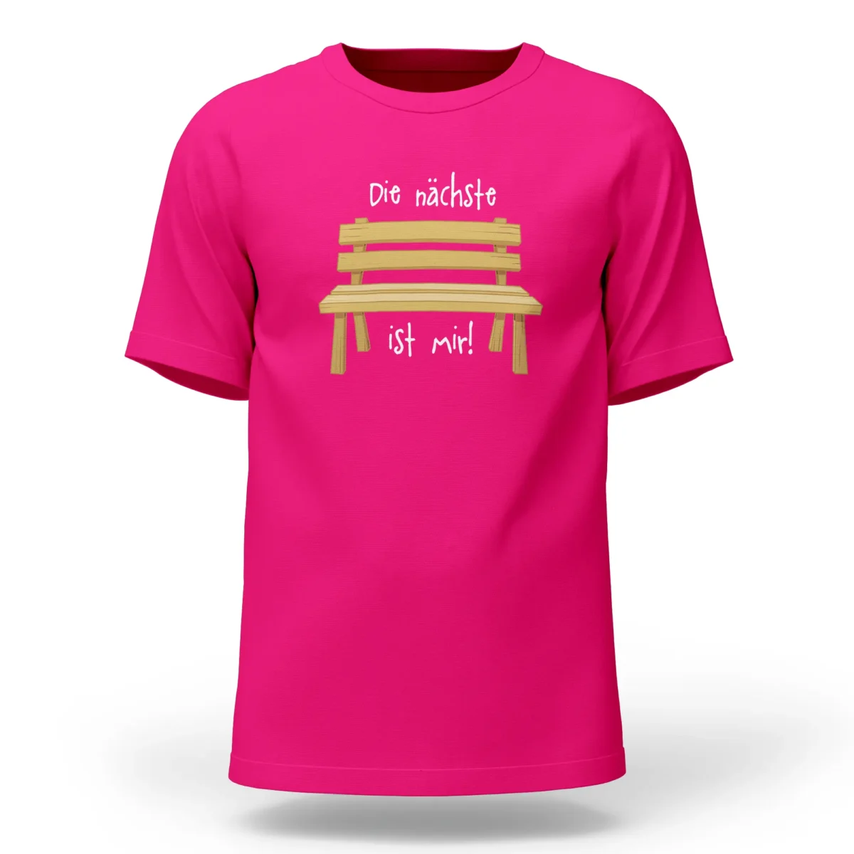 Extremwander T-Shirt "nächste Bank" pink