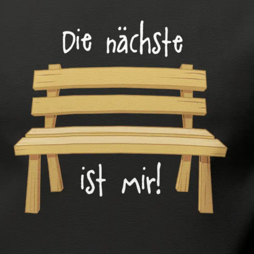 Alternative view of Extremwander T-Shirt "nächste Bank" schwarz