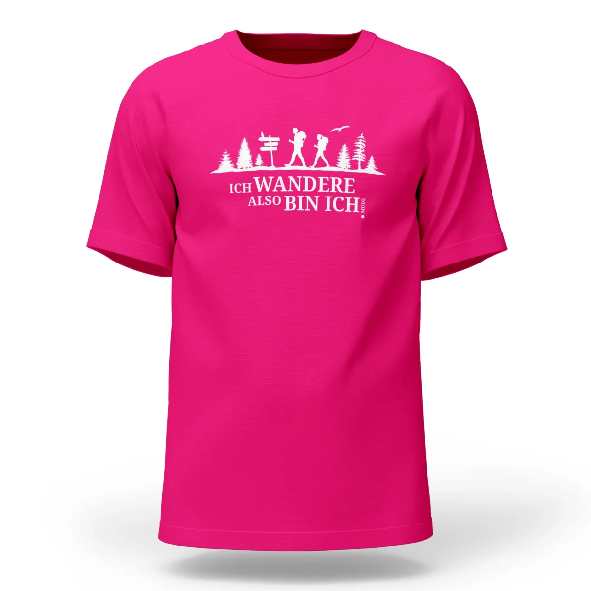 Extremwander T-Shirt "ich wandere" pink
