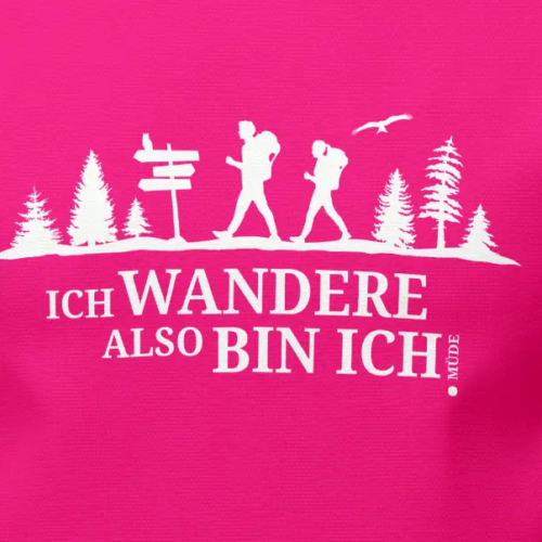 Alternative view of Extremwander T-Shirt "ich wandere" pink