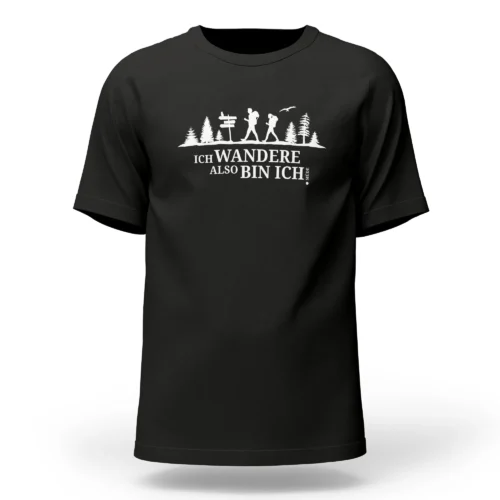 Extremwander T-Shirt "ich wandere" schwarz