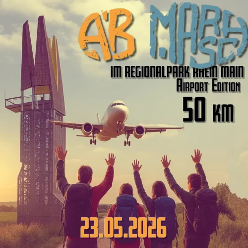 Abmarsch im Regionalpark Rhein Main Airport Edition - 50 KM