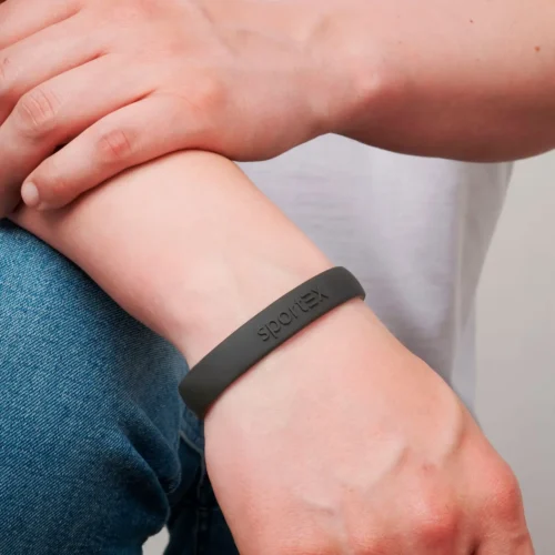 Alternative view of SPORTEX Magnetarmband by Energetix grau/schwarz