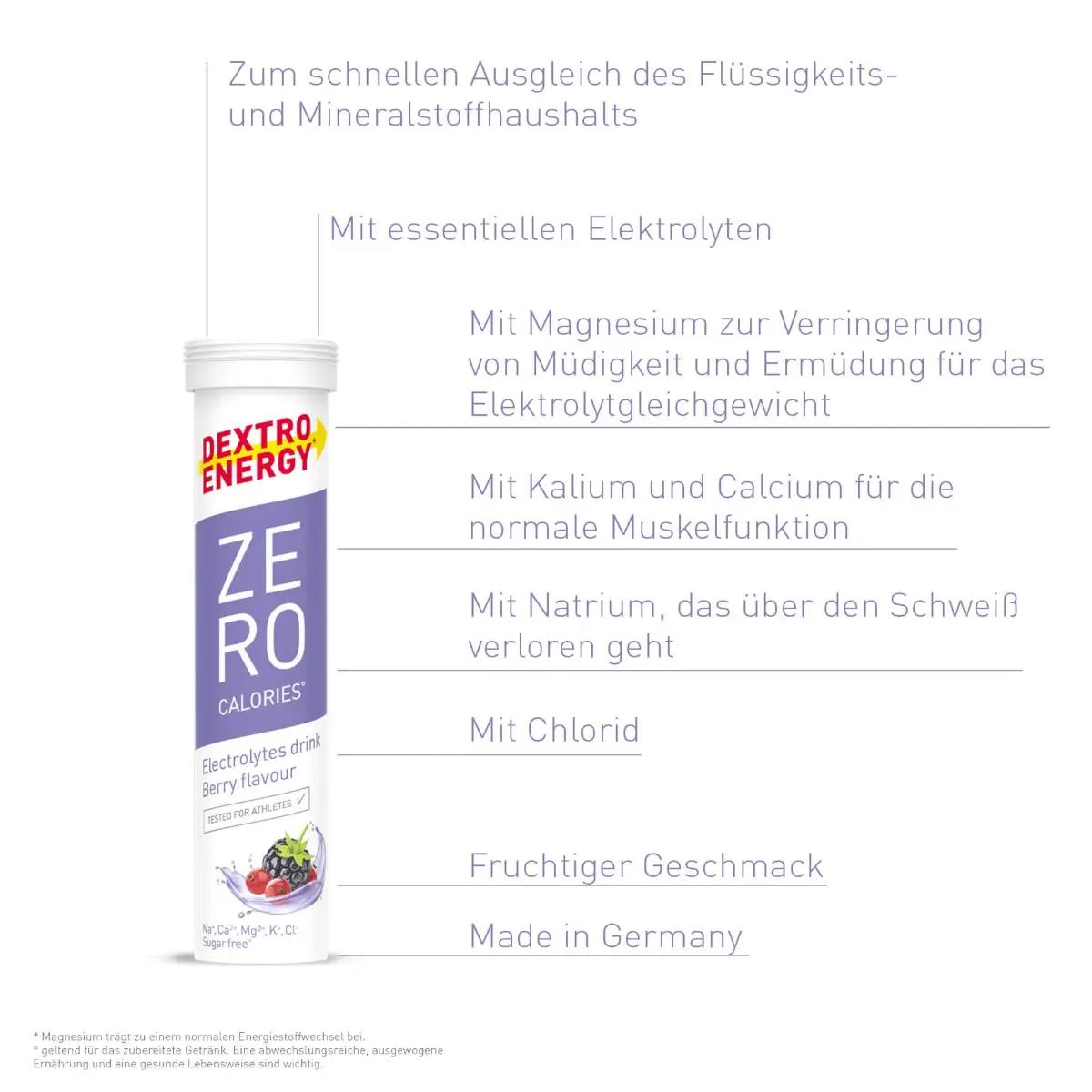 Elektrolyttabletten Dextro Energy Berry – Bild 4