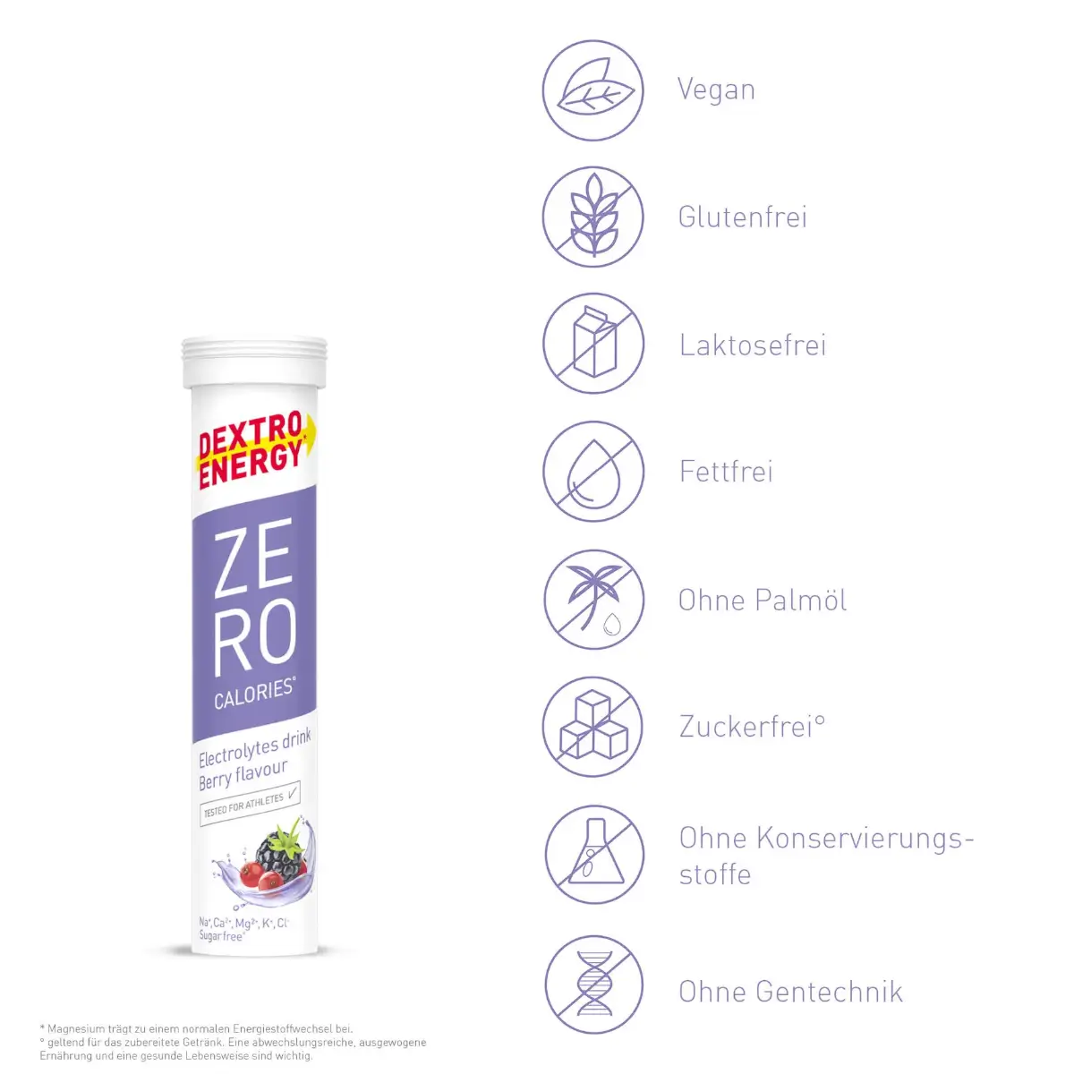 Elektrolyttabletten Dextro Energy Berry – Bild 3
