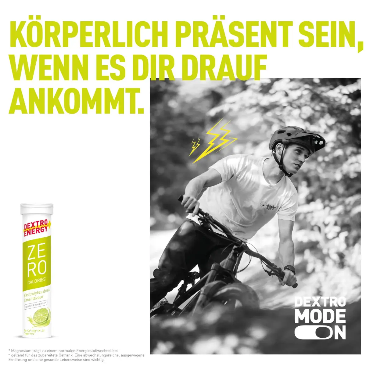 Elektrolyttabletten Dextro Energy Limette – Bild 3