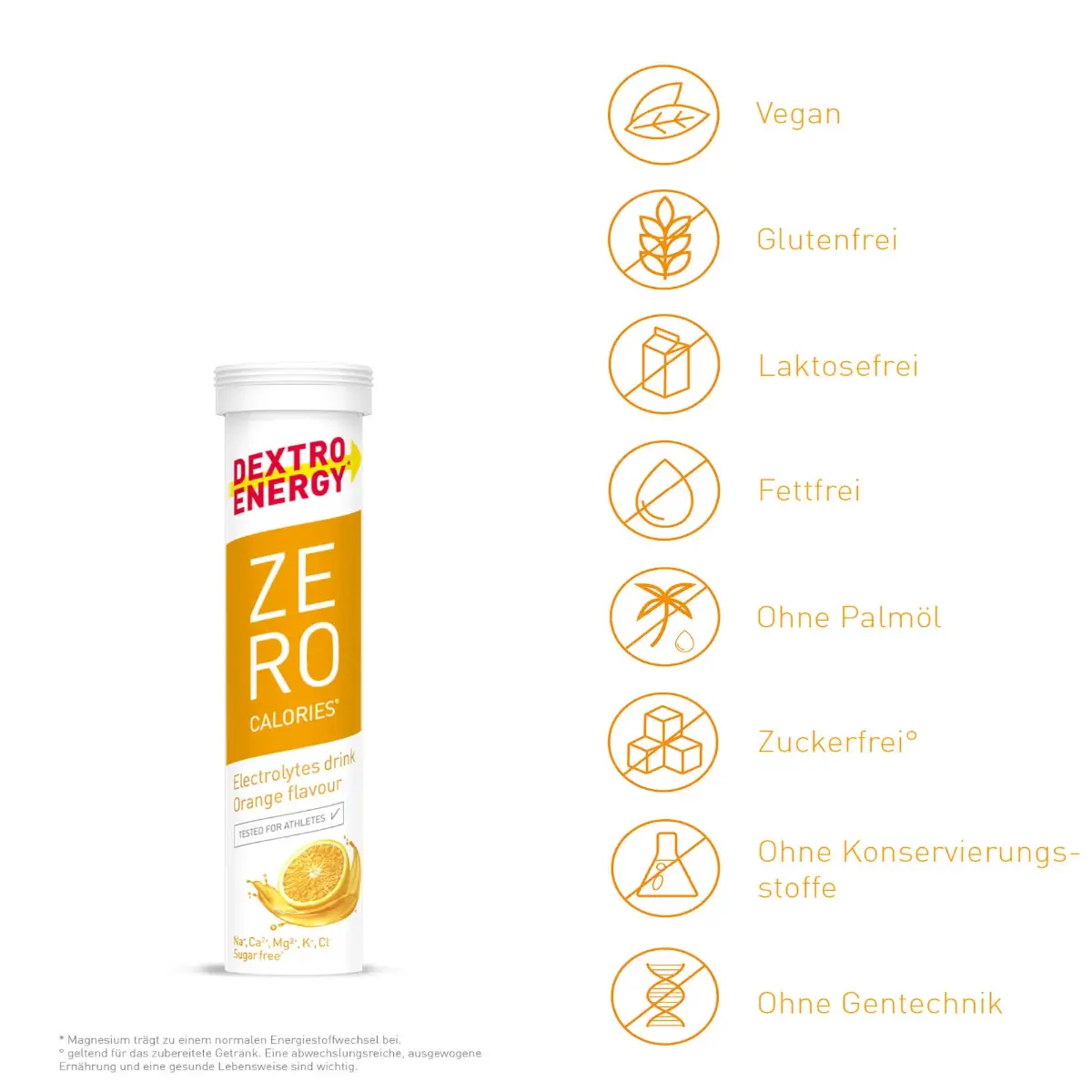 Elektrolyttabletten Dextro Energy Orange – Bild 4