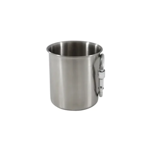 Alternative view of cleverer Edelstahlbecher mit Karabiner