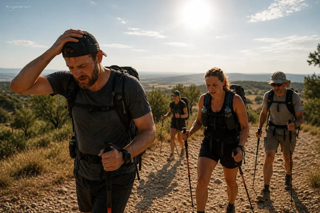 Hitze beim Wandern