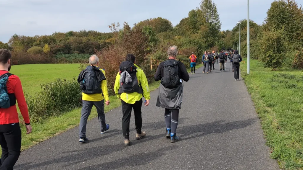 Gruppe beim Extremwandern