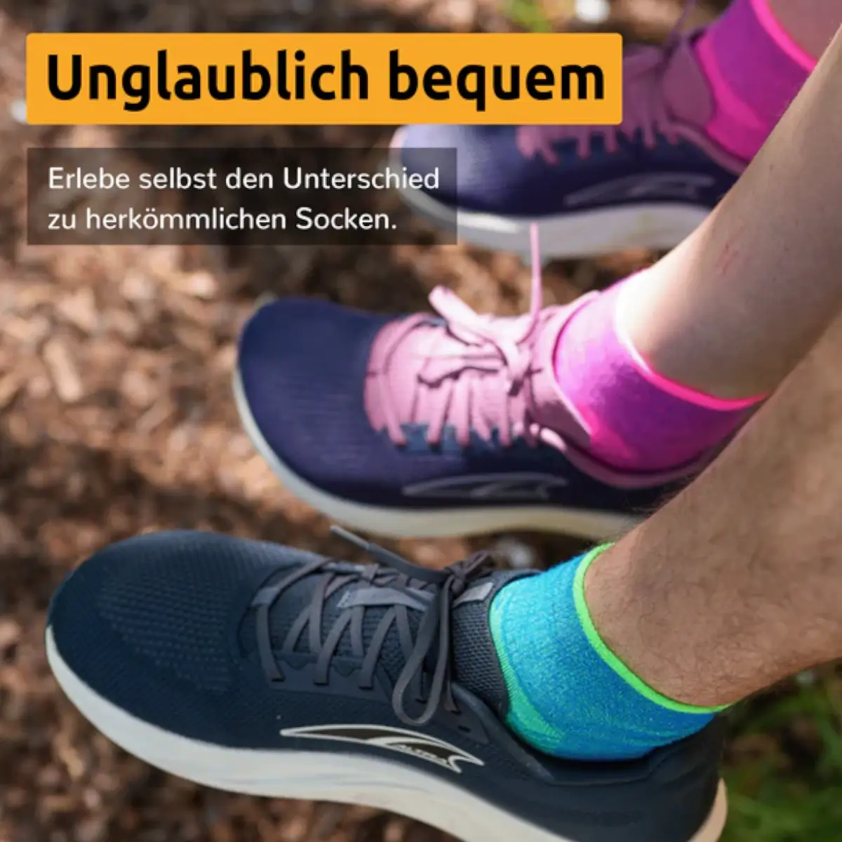 Wrightsock COOLMESH II doppellagige Wandersocke limette – Bild 7